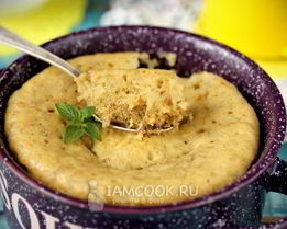 Банановый пудинг в микроволновке