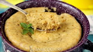 Банановый пудинг в микроволновке