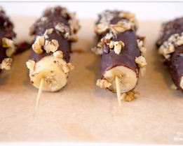 Десерт Бананы в шоколаде