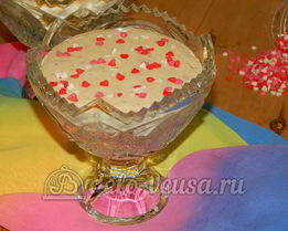 Десерт из айвы с творогом