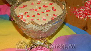 Десерт из айвы с творогом