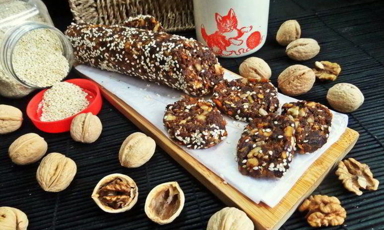 Рецепт фруктово-ореховой колбаса