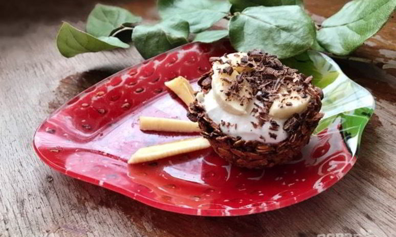 Рецепт гранолы-корзинок с греческим йогуртом