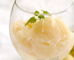 Грушевый сорбет с имбирем