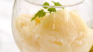 Грушевый сорбет с имбирем