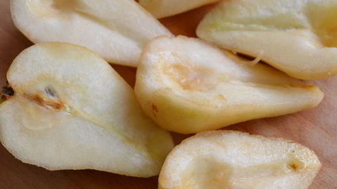 груши в шоколаде с миндалем ежики