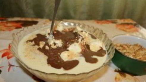 кондитерская колбаска со сгущенкой