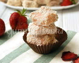 Домашние клубничные конфеты