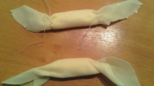 хрустяшки из теста брик мешочки, конфеты, сигары