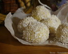 Кокосовые конфеты с коньяком