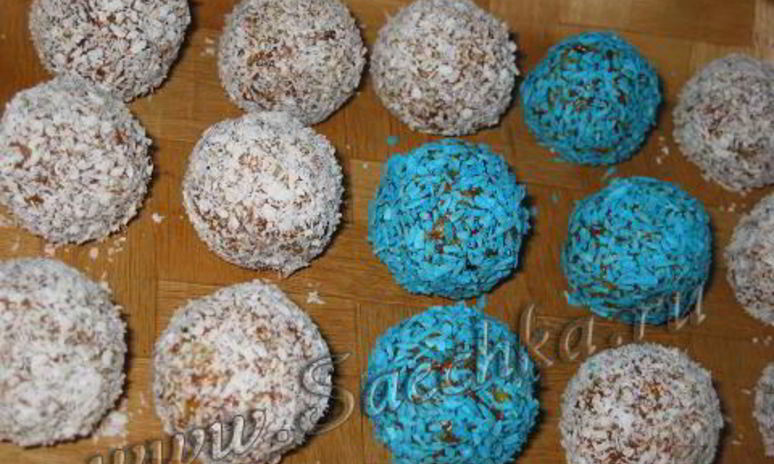 Рецепт конфеток из смеси