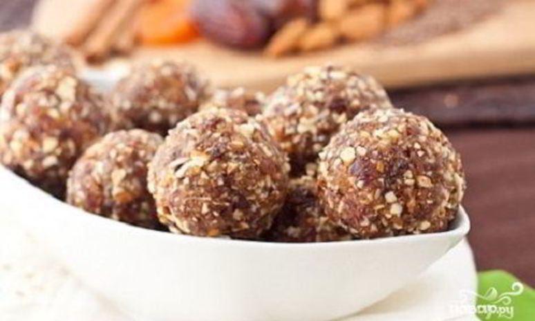 Рецепт конфет из сухофруктов