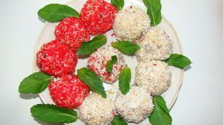 Конфеты из сухого молока и сухофруктов