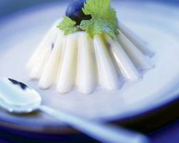 Крем-желе с виноградом