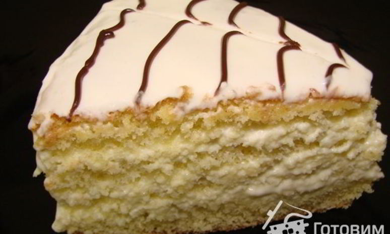 Рецепт бисквита ны желткаха и заварного сметанного крема