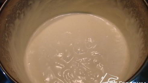 бисквит на желтках и заварной сметанный крем