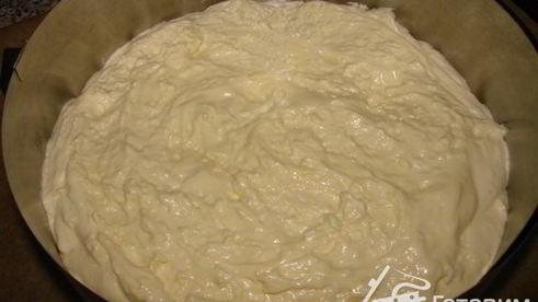 бисквит на желтках и заварной сметанный крем