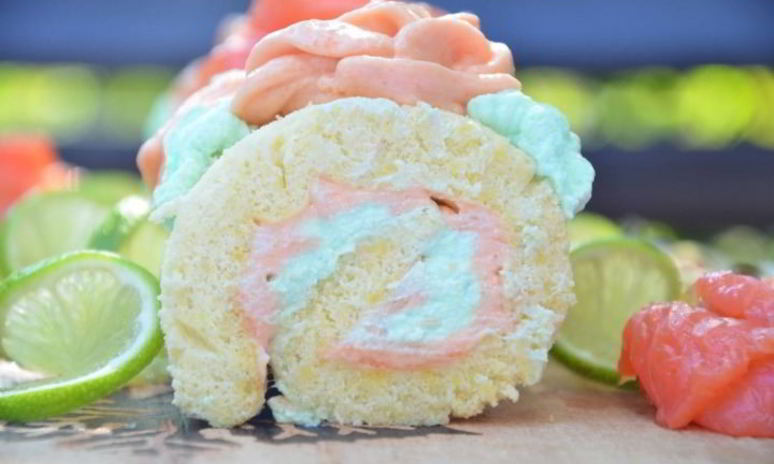 Рецепт бисквитного рулета с лососевым кремом