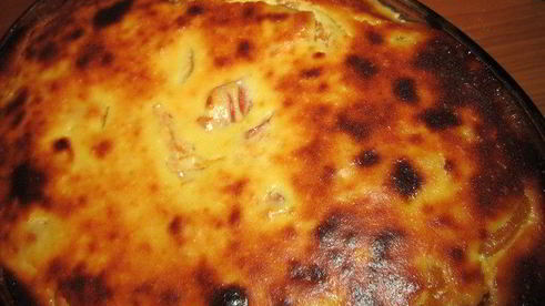 брауни с абрикосами и творожным кремом