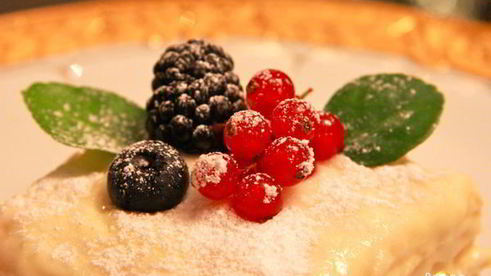 десерт мильфей с кремом из маскарпоне