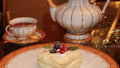 десерт мильфей с кремом из маскарпоне