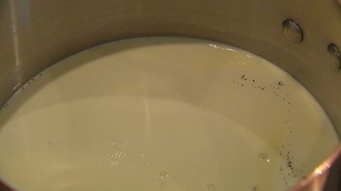 крем-брюле с малиной