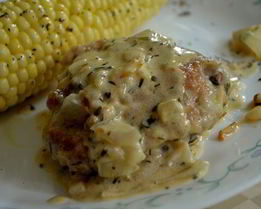 Куриные бедрышки в соусе кремово-горчичном