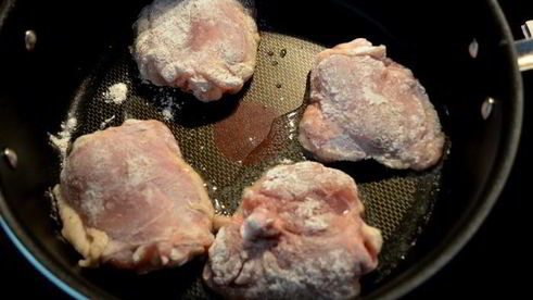 куриные бедрышки в соусе кремово-горчичном