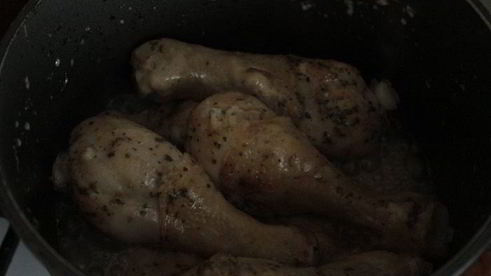 куриные голени в крем-фреш