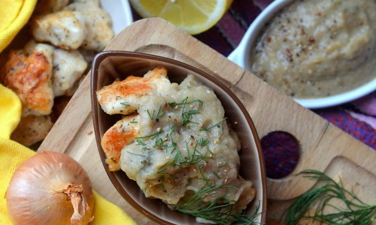 Рецепт курицы по-китайски с грибным кремом