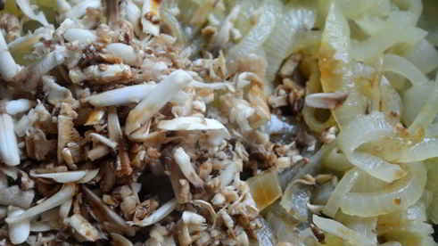 курица по-китайски с грибным кремом