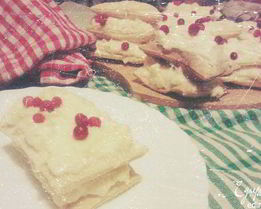 Мильфей с кремом из маскарпоне