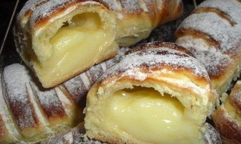 Рецепт сдобной булочки крем-де-паризьен