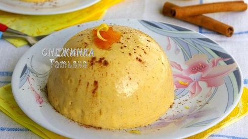 тыквенный кремовый десерт