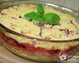 Запеченный крем из ряженки под вкусной корочкой