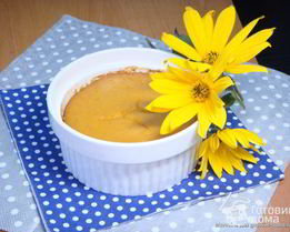 Запеченный крем из тыквы