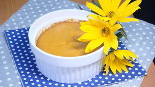 Запеченный крем из тыквы