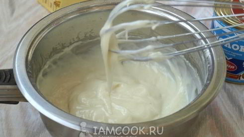 заварной крем для наполеона со сгущенкой