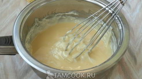 заварной крем для наполеона со сгущенкой