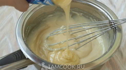 заварной крем для наполеона со сгущенкой