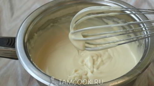 заварной крем для наполеона со сгущенкой