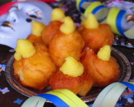 Заварные пончики с апельсиновым кремом