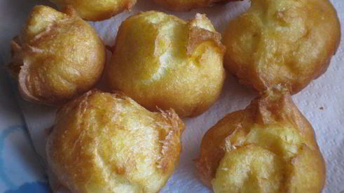 заварные пончики с апельсиновым кремом