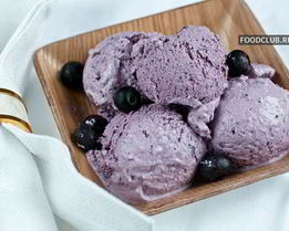 Черничное мороженое с маскарпоне