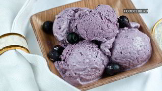 Черничное мороженое с маскарпоне