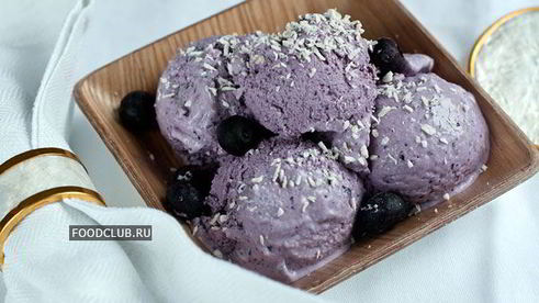 черничное мороженое с маскарпоне
