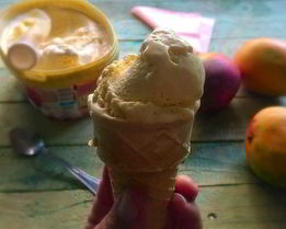 Домашнее манговое мороженое