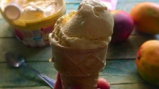 Домашнее манговое мороженое