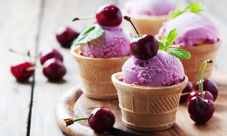 Рецепт домашнего мороженого со свежей черешней