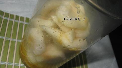 грушевое мороженое с апельсиновым флером